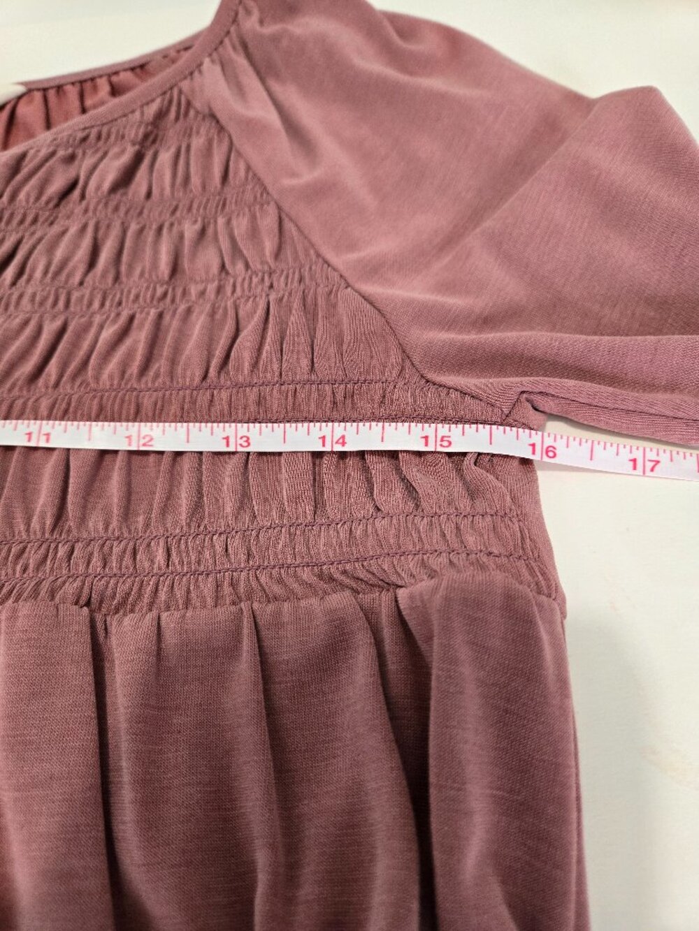 Lucky Brand Long Sleeve Smocked Bodice Pleasant Blouse Boho Cottagecore XS - Picture 11 of 11